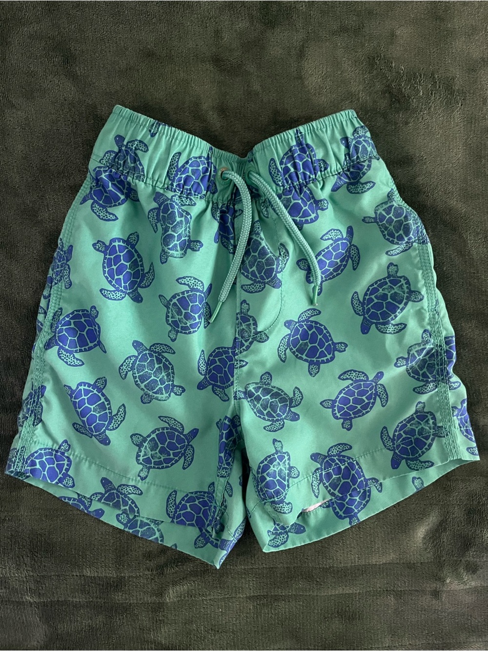GAP Aqua Swim Trunks with Blue Turtle Print